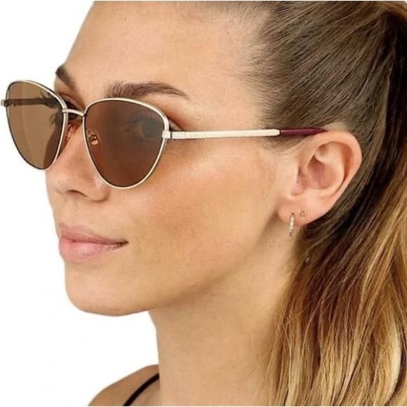 NWT Gucci GG0803S-002-58 Gold Cat Eye 58mm Sunglasses main image 4